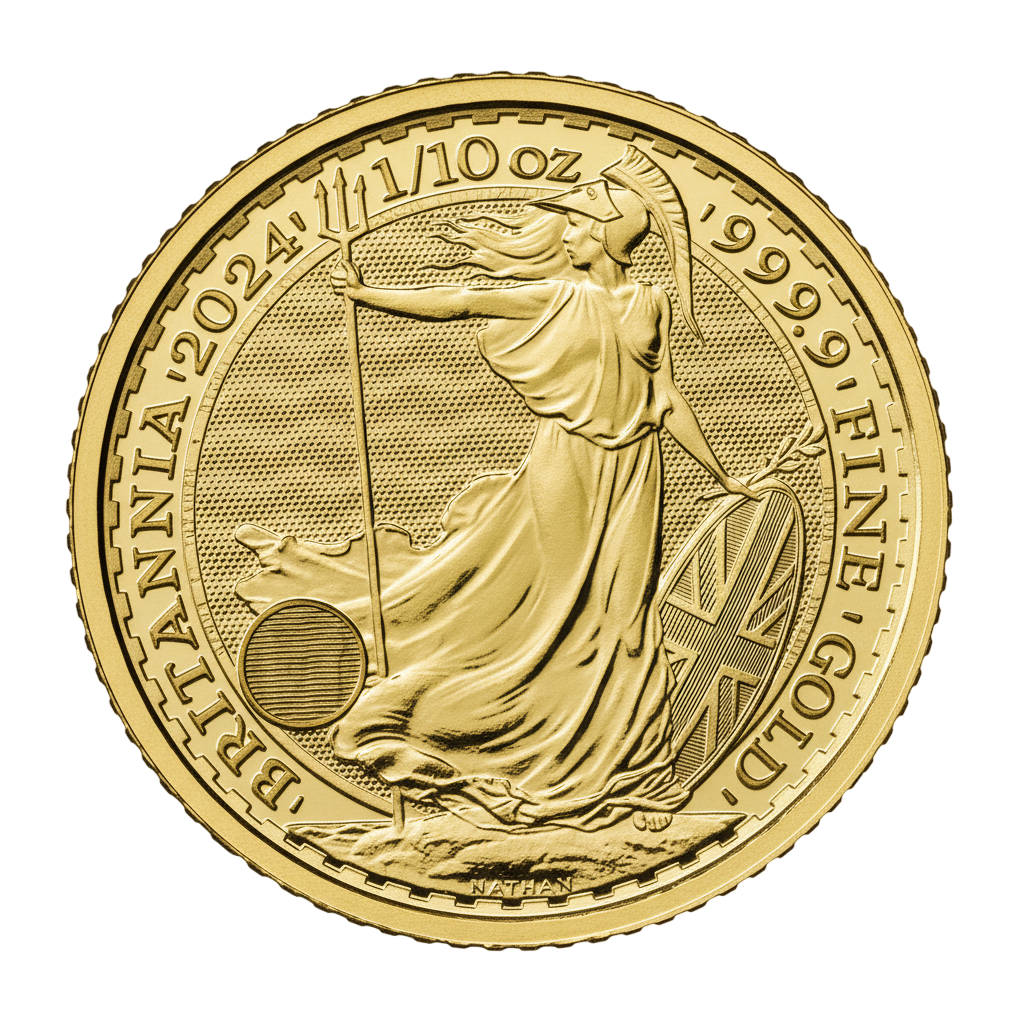 2024 1/10 oz British Gold Britannia Coin