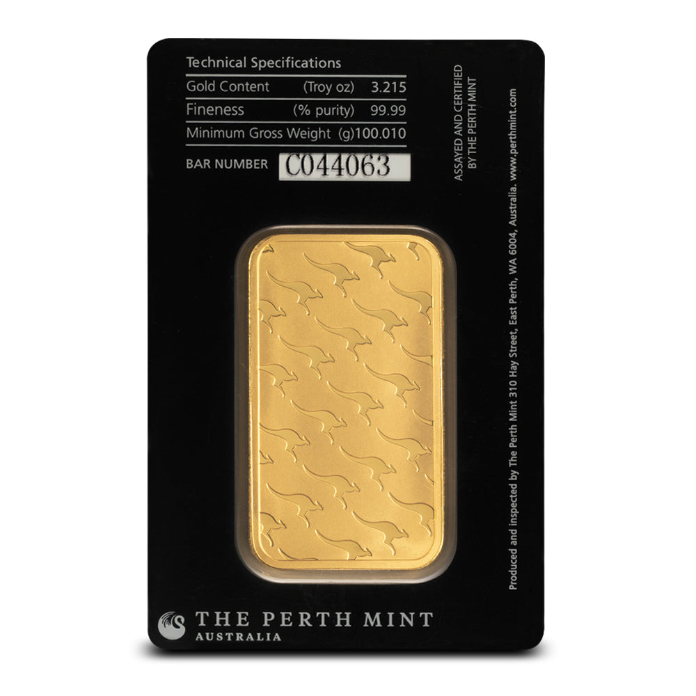100 Gram Perth Mint Gold Bar