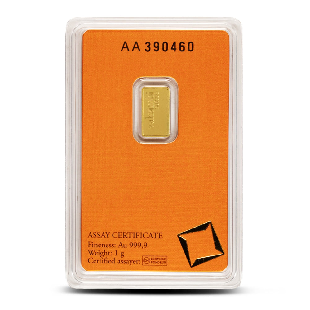 1 Gram Valcambi Gold Bar