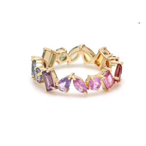 Seattle Rainbow Sapphire Ring