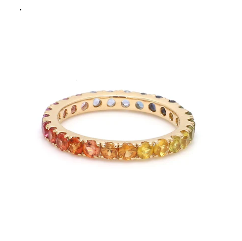 Florence Rainbow Sapphire Ring