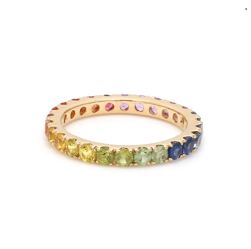 Florence Rainbow Sapphire Ring