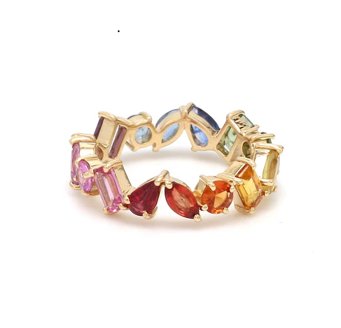 Seattle Rainbow Sapphire Ring