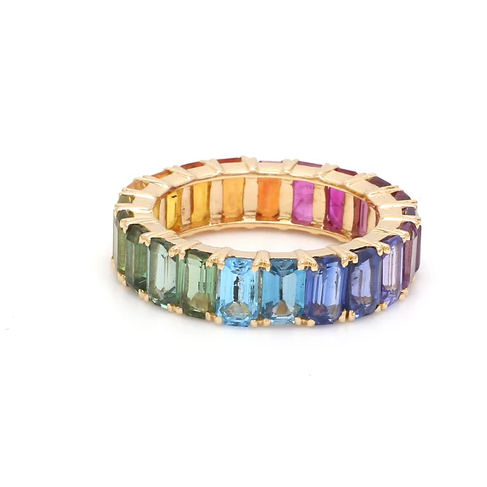 Rainbow Gemstone Vibrant Eternity