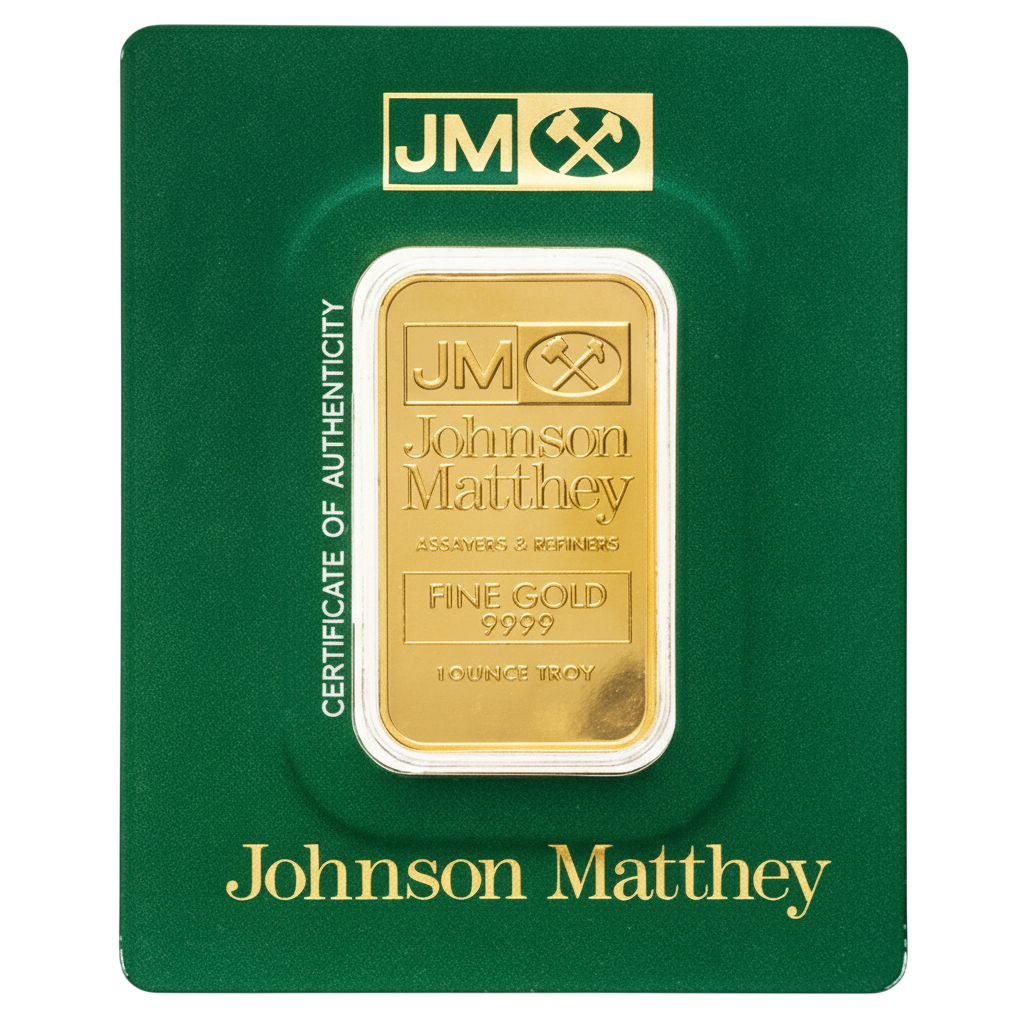 1 oz Johnson Matthey Gold Bar