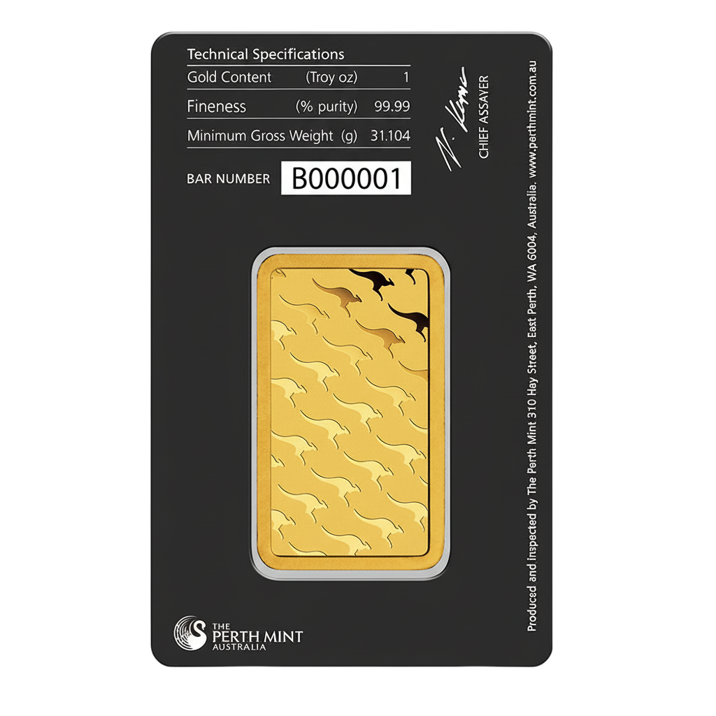 1 oz Perth Mint Gold Bar