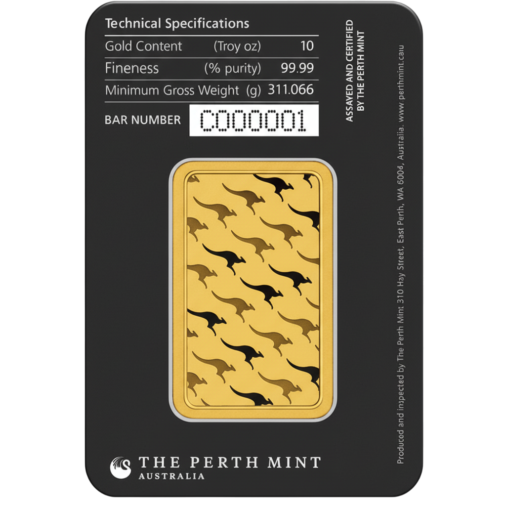 10 oz Perth Mint Gold Bar