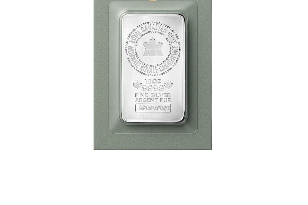 10 oz Royal Canadian Mint Silver Bar