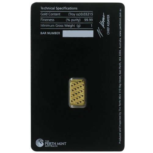 1 Gram Perth Mint Gold Bar
