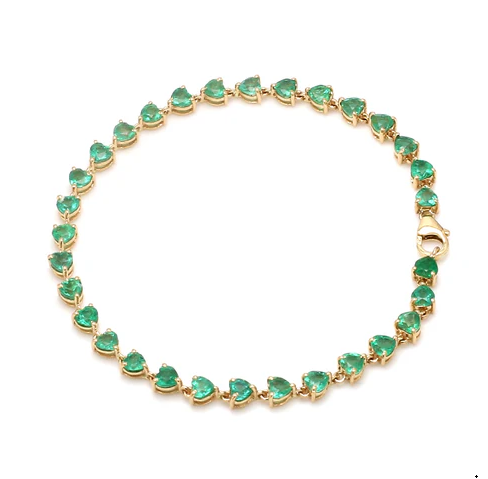 Emerald Heart Bracelet