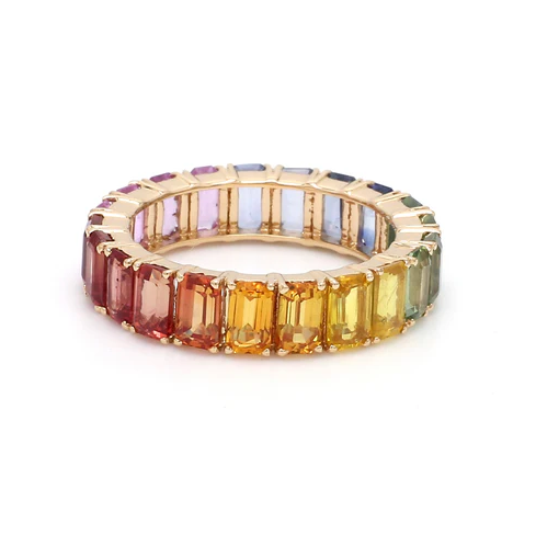 Newyork Rainbow Sapphire Ring