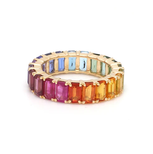 Rainbow Gemstone Vibrant Eternity