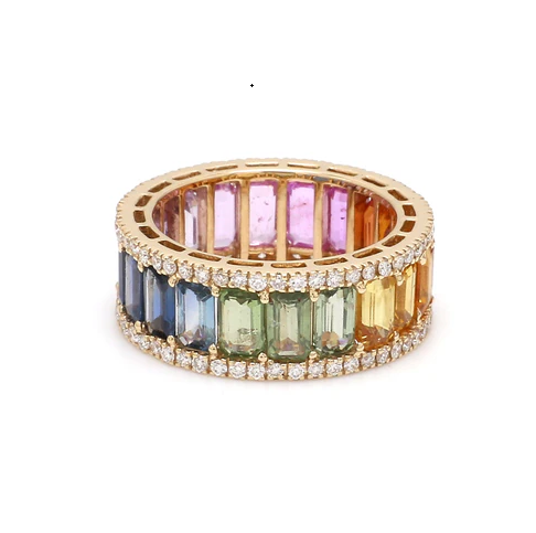 Venice Rainbow Sapphire Ring