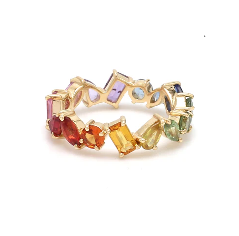 Seattle Rainbow Sapphire Ring