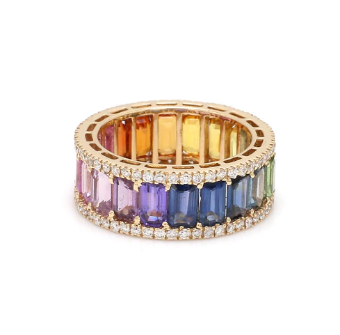 Venice Rainbow Sapphire Ring