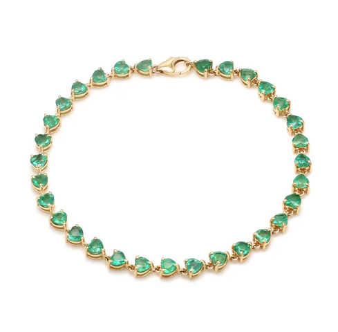 Emerald Heart Bracelet